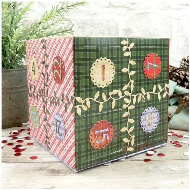 

Christmas 1-0 Number Sock Snowflake Lace Frame Metal Cutting Dies Embossing Paper Decorate Scrapbooking Card Craft Dies 2019 New