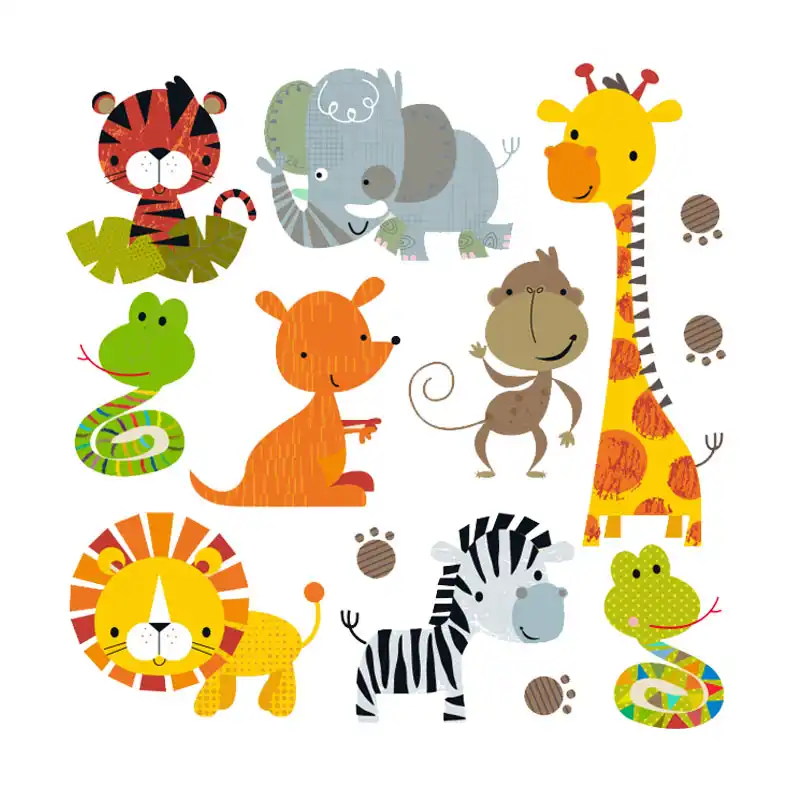 Tiger Iron On Transfer Baby Animal Clothes Heat Transfer Fashion