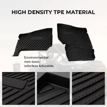 

Front Floor Mats Non-slip Rubber for UTV Polaris Ranger XP 1000 CREW 2018 - 2019 Black Two-piece Floor Mat 2882780