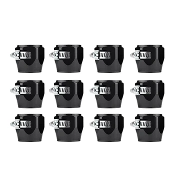 

4Pcs Aluminum Hex Hose Finisher Clamp with Screw Band Hose End Cover