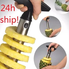 1pc aço inoxidável fácil de usar abacaxi descascador acessórios abacaxi slicers cortador de frutas corer slicer cozinha ferramentas