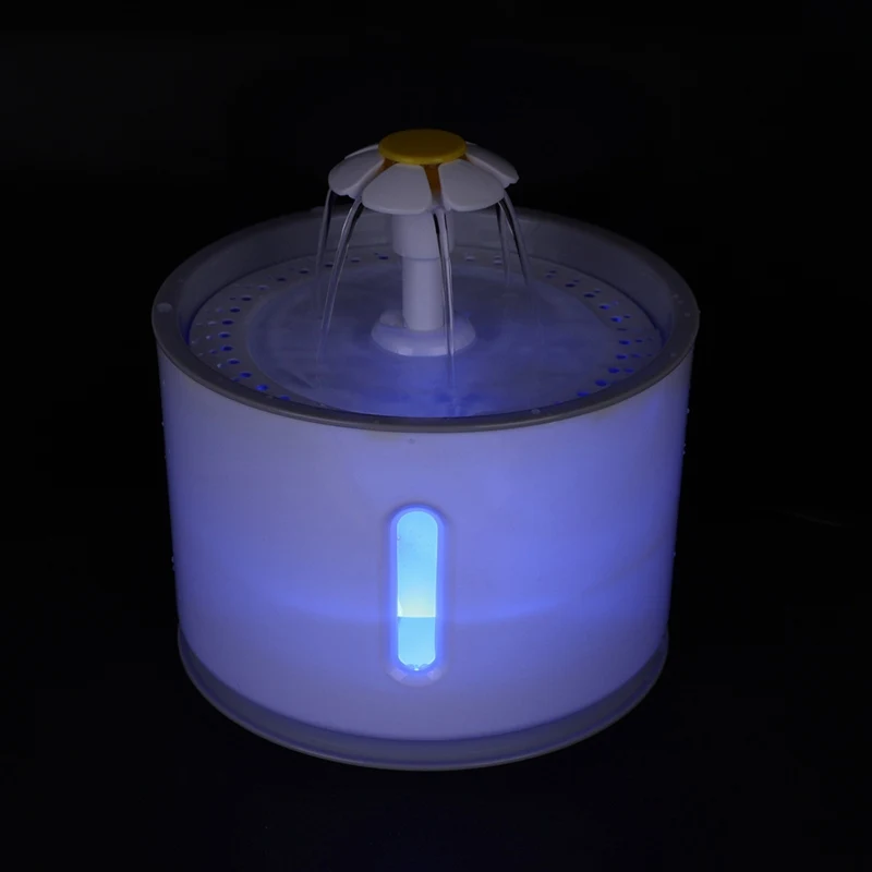 ЕС/США Plug 2.5L автоматический фонтан воды для кошек Электрический фонтан для воды собака кошка поилка для домашних животных синий питьевой фонтан