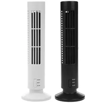 

USB Vertical Bladeless Fan Mini Air Conditioner Fan Desk Cooling Tower Fan for Home Office Summer Ventilator Appliances Hot Sale