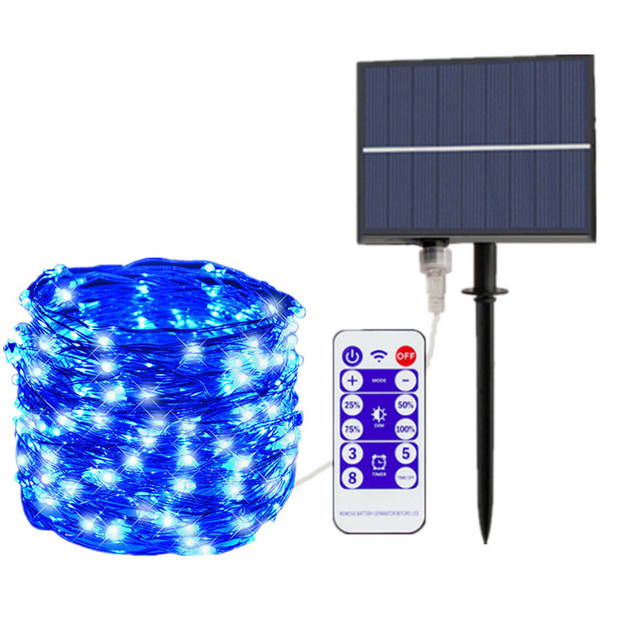 Led Light Outdoor Waterproof 300/500 Leds Fairy String Lights Solar Lamps Garland for Holiday Christmas Garden Decoration