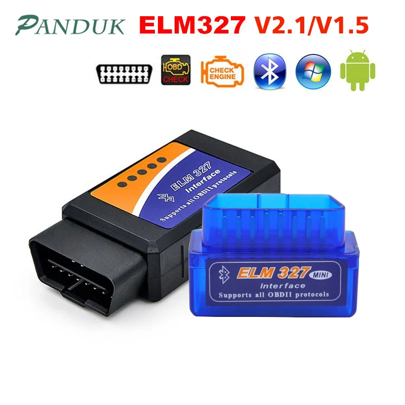 PANDUK новейший ELM327 V1.5 Bluetooth OBD2/obd ii v2.1 Автомобильные диагностические инструменты