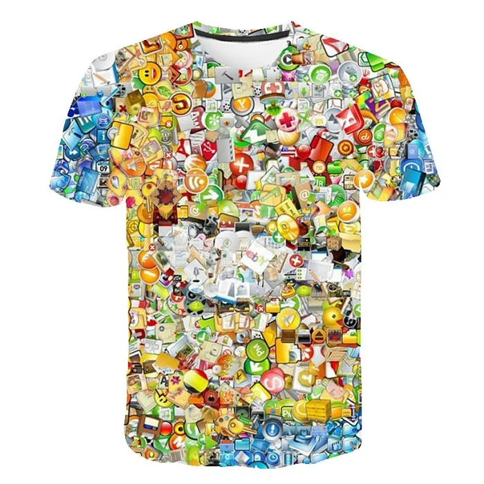Новинка, футболка с 3D принтом Симпсона, мужская и женская футболка, Повседневная забавная футболка с рисунком в стиле Харадзюку, S-6XL - Цвет: 2315