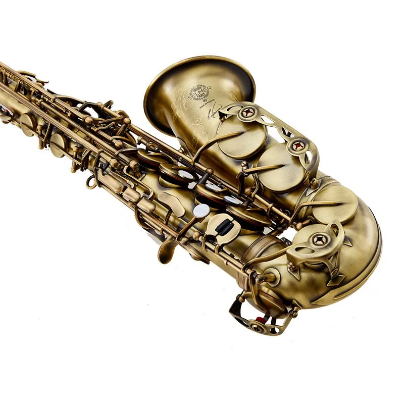 

JM France E54E Flat Alto Saxophone High Quality Alto saxophone Super Professional Musical Instruments Free antique copper