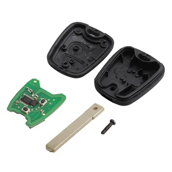 

Original 2 Buttons Remote Control Car Key Blade Remote Key Fob Controller For PEUGEOT 433MHZ With PCF7961 Transponder Chip