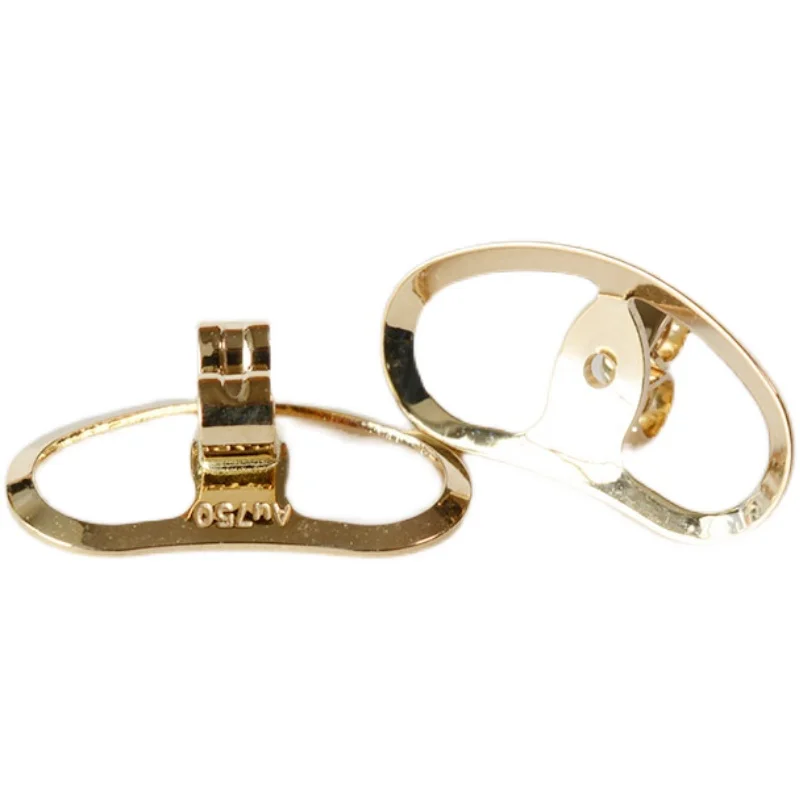 

AU750 18k золотые серьги-гвоздики, .750 застежки для сережек-гвоздиков, фрикционная застежка-бабочка для сережек-гвоздиков, сделай сам