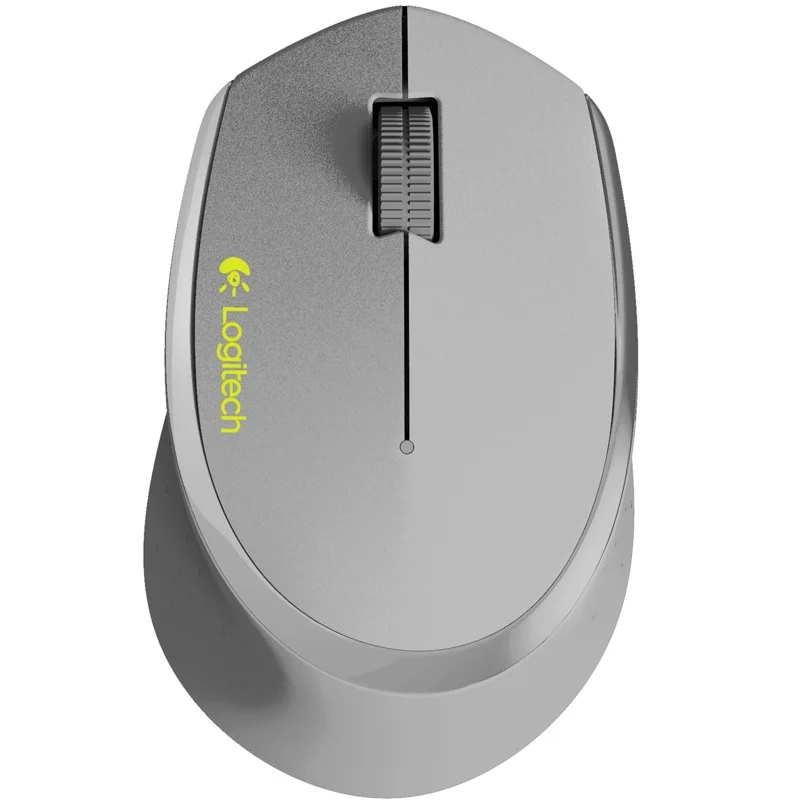 Logitech M275 2.4G Wireless Mouse Gaming Laptop PC Original Optical Tracking Gamer Mice Computer Games Mause Ergonomic Receiver - Цвет: Серый