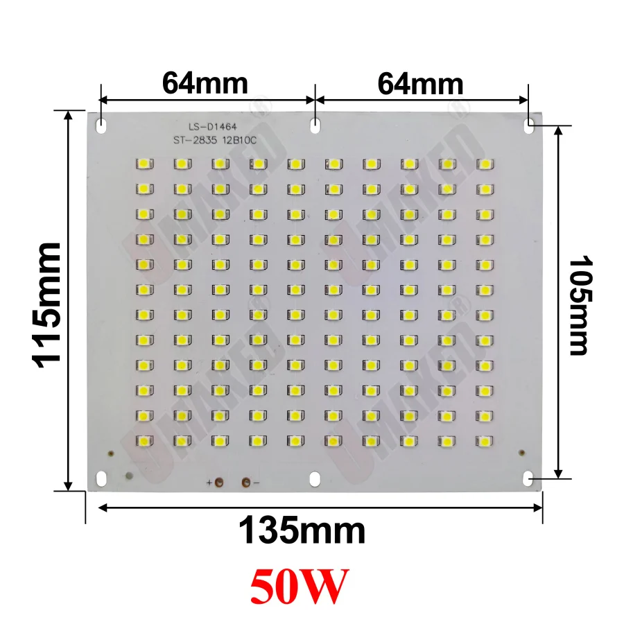 10pcs 50/100/150/200W LED 투광 조명 PCB 플레이트 SMD2835 led 칩 보드, LED 홍수 조명 소스, 잔디 조명, 정원 조명