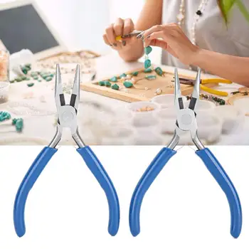 

5 inch 4 inch Epoxy Resin Portable DIY Metal Wire Cutting Flat Pliers Tool Jewelry Making Pliers Accessory for Jewelry Repairing