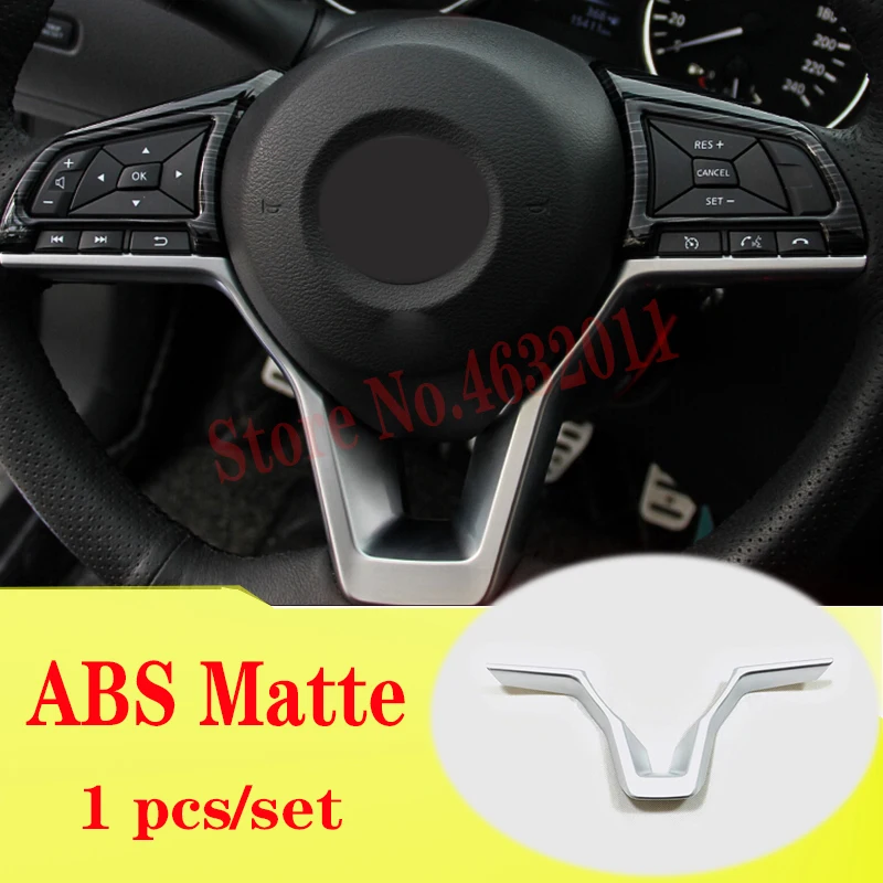

For Nissan Qashqai J11 2017/18/19/20 ABS Matte/Carbon Fibre Car Steering wheel Button frame Sticker Cover Trim accessories 3pcs