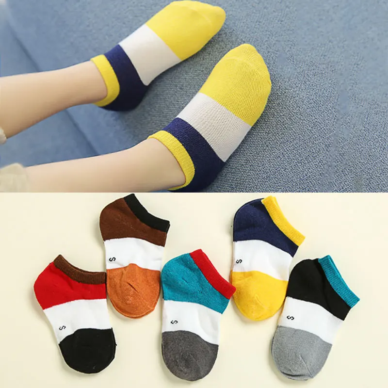 

Korean-style san se bei No-show Socks Children Fashion Candy Color Children's Socks Cotton Polyurethane Summer Thin BOY'S Short