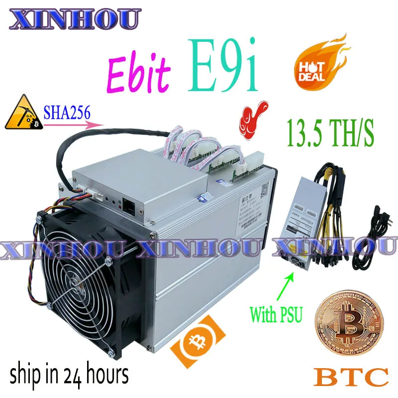 Используется Биткоин Майнер Ebit E9i 13,5 T SHA256 Asic Майнер с PSU BTC BCH добыча лучше, чем E10 antminer S9 S17 S17e T17 M21S M3 T3 Используется Биткоин Майнер Ebit E9i 13,5 T SHA256 Asic Майнер с PSU BTC BCH добыча лучше, чем E10 antminer S9 S17 S17e T17 M21S M3 T3