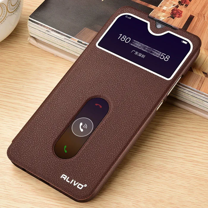 ДЛЯ Vivo Y19 чехол с окошком для просмотра откидная подставка из искусственной кожи чехол для Vivo Y5s/U3 телефон сумка чехол s 6,53 ''Coque для VivoY19 Y 19