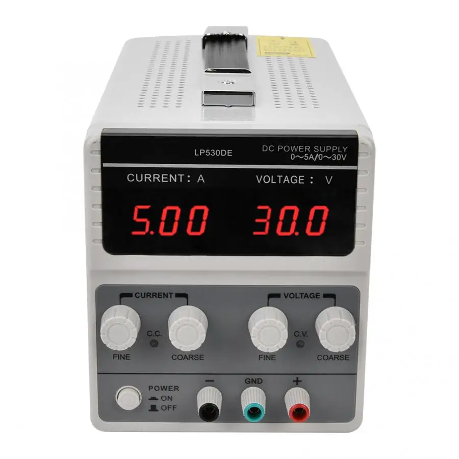 Регулируемый источник питания LP530DE 30V 5A Регулируемый DC стабилизатор питания переключаемый регулятор постоянного тока 110/220V переменная мощность