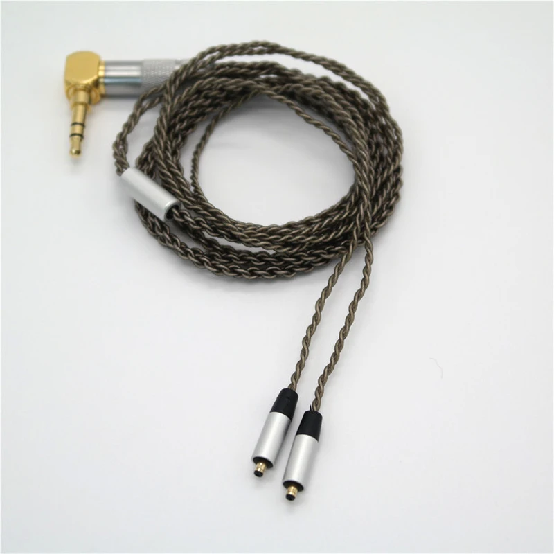 Upgraded Replacement for VJJB N1 Earphone Headphone Cables Cord Plated Silver Volume Control for Xiaomi Iphone Mp3 Android IOS
