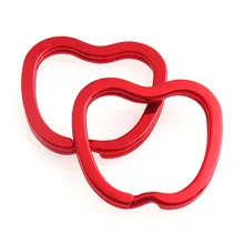 *#Best Price 10pcs New arrival Red Apple Key rings chain Metal Split ring key for Keyfob Accessories DIY Pendant Decoration Women Gifts *#Best Price 10pcs New arrival Red Apple Key rings chain Metal Split ring key for Keyfob Accessories DIY Pendant Decoration Women Gifts