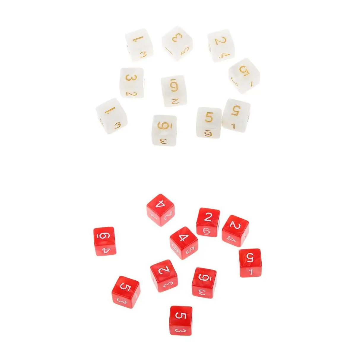 20Pcs 16mm Six Sided Dice D6 Square for Playing Dungeons D&D TRPG Game Toys