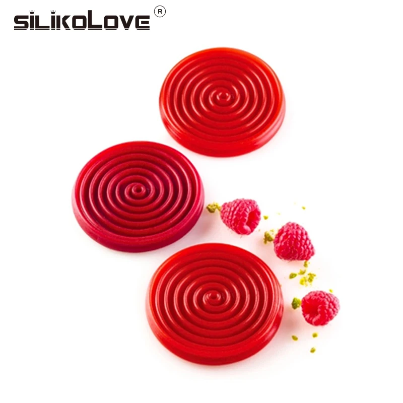 

6 Cavities Spiral Shape Silicone Cake Mold 3D Cake Moulds Mousse For Ice Creams Chocolate Pastry Bakeware Dessert Art Pan