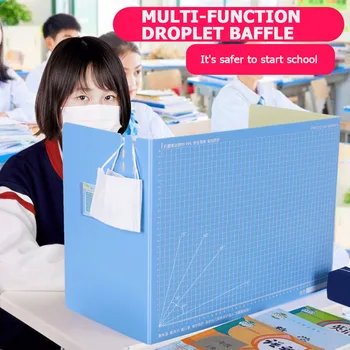 

Folding Anti-Spray Partition Board School Office Desk Divider Panel Shield
