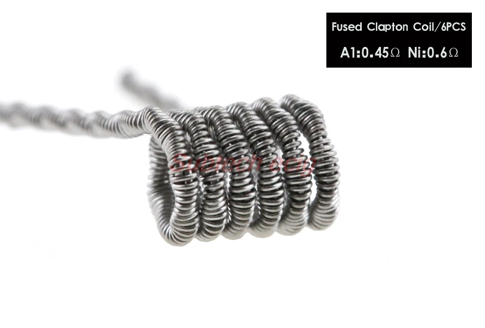 Пиратский NI80 готовый комплект катушек 8 в 1 Alien Fused Tiger Clapton катушка Смешанная витая