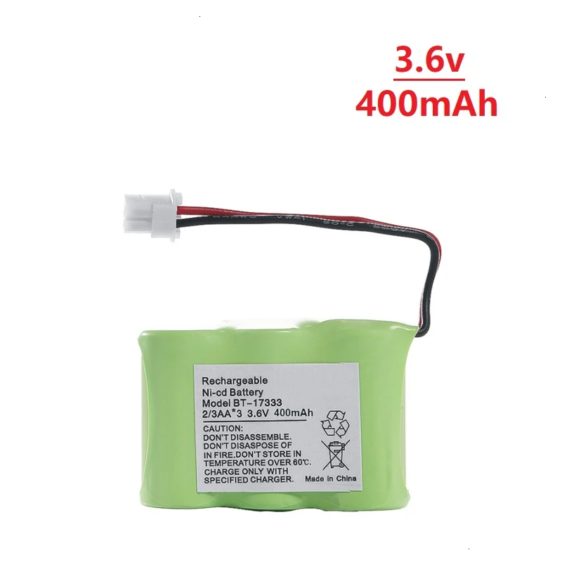 1 шт./2 шт./3 шт./5 шт. 3 6 V 400 мА/ч 2/3AA Ni CD Батарея для Vtech BT17333 BT 163345 BT27333 v гидридных и