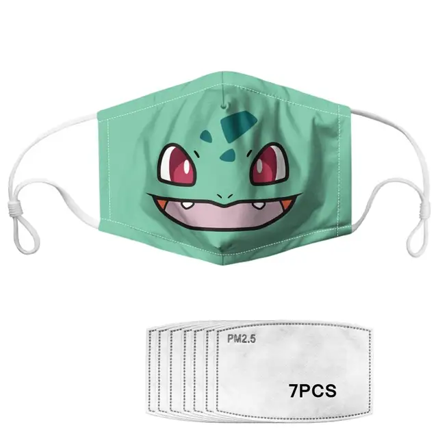 Kawaii Pokemon Mouth Mask with 7 Filters 1