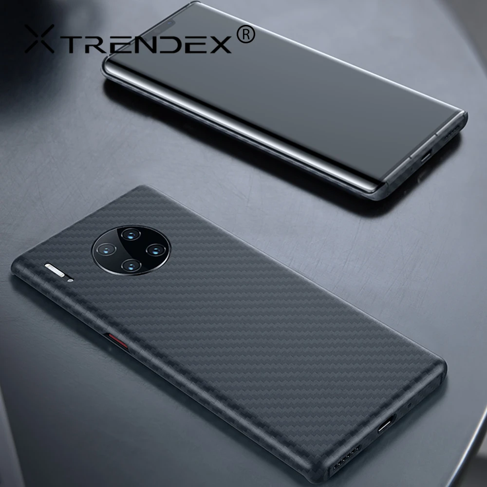 TRENDEX чехол из углеродного волокна для huawei mate 30 20 P30 Pro настоящий противоударный ультра тонкий чехол из углеродного волокна в Военном Стиле