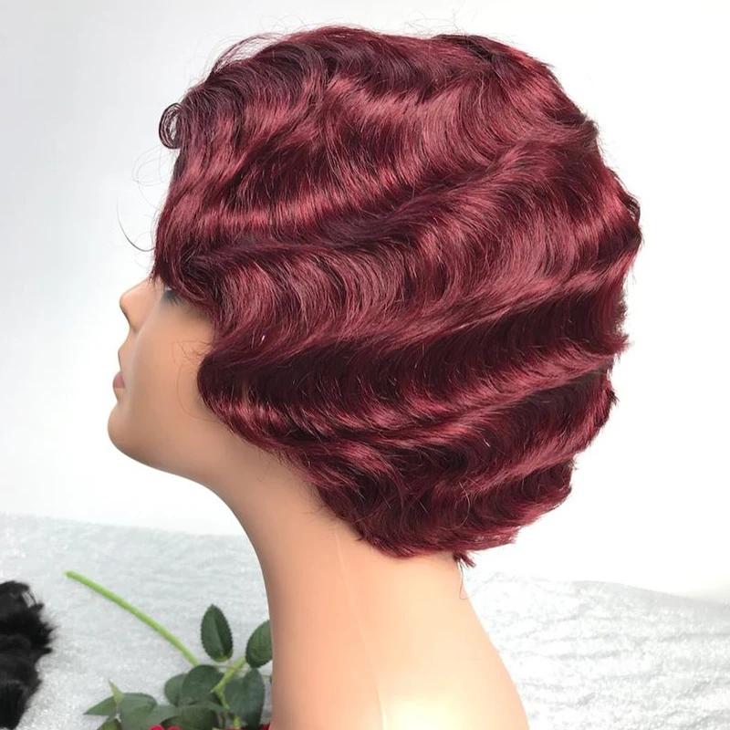 short human hair wig for black women 11