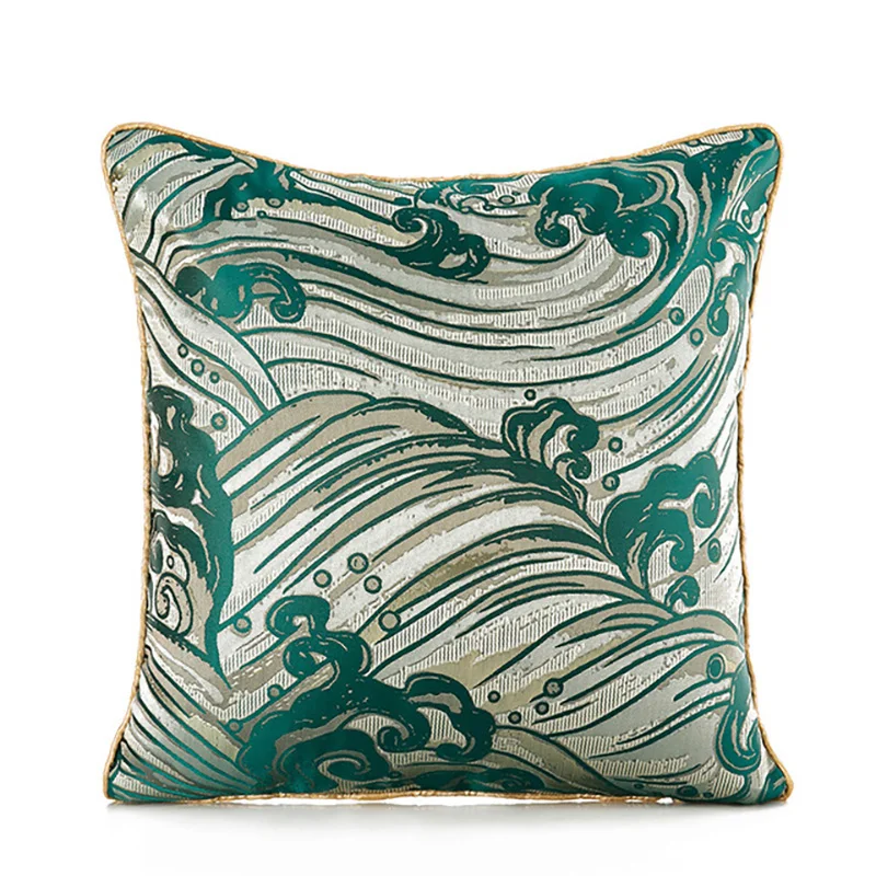 

Satin Jacquard Luxury Throw Pillows Cushion Cover Decorative Cushion Case Polyester Cushion for Home Sofa Decorative Pillowcase