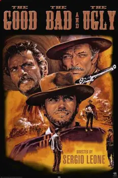 

THE GOOD THE BAD AND THE UGLY SILK POSTER Decorative Wall painting 24x36inch