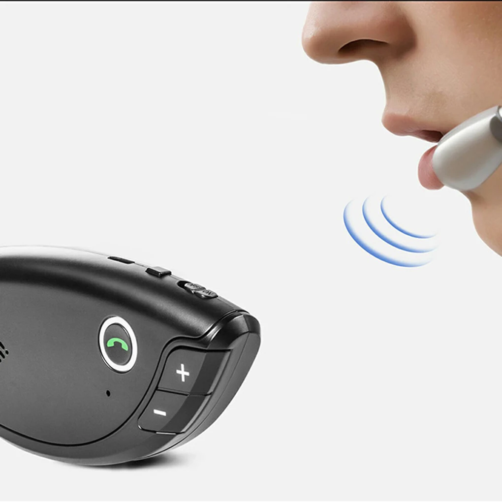 Автомобильный Bluetooth приемник солнцезащитный козырек Кондиционер Выход Hands-free усилитель вызова одна кнопка ответа mp3-плеер