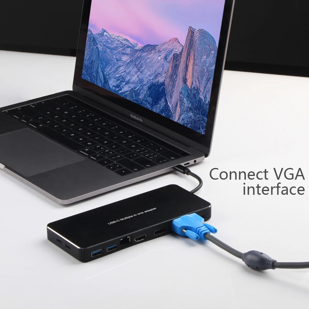 usb-хаб тип-c для аудио/VGA/HDMI/GigE Vision/USB3.0/PD многофункциональная док-станция эффективный отвод тепла
