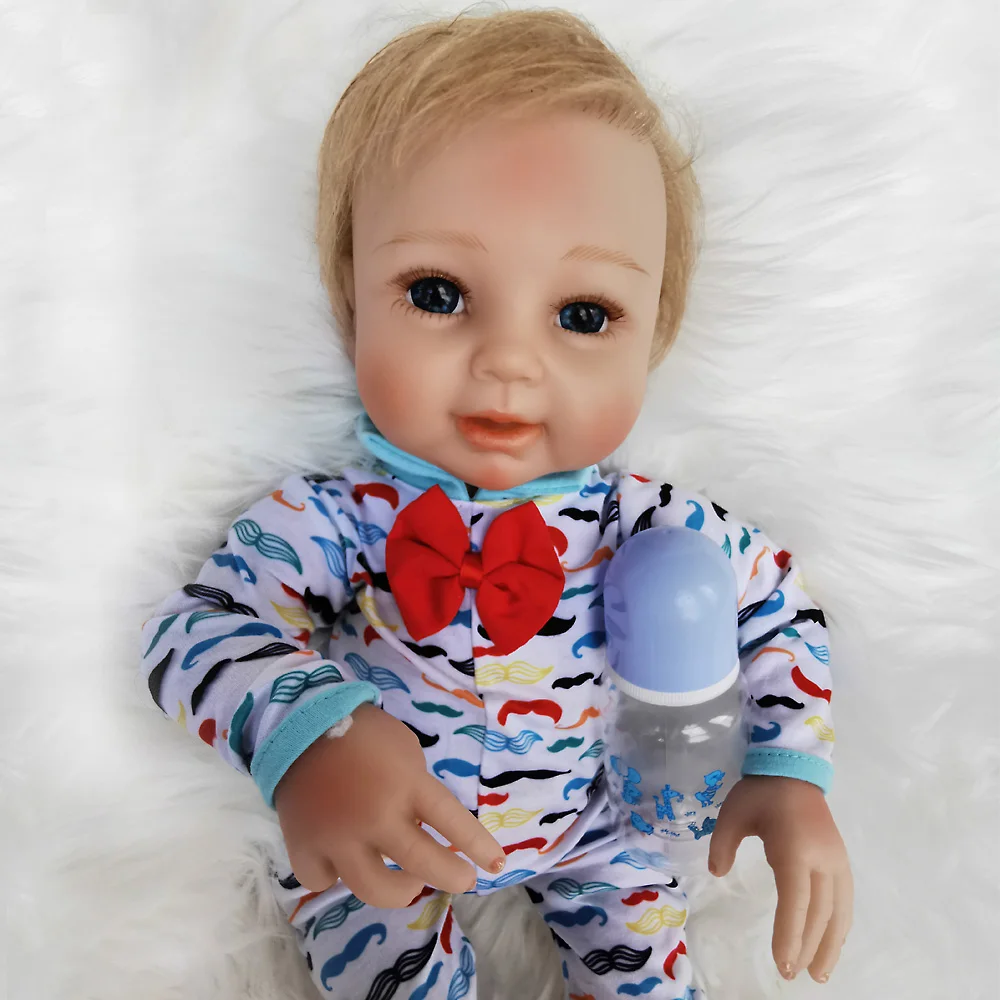 50 см ручной работы Мягкие силиконовые куклы Reborn Baby реалистичный вид новорожденный младенец получивший новую жизнь мальчик милый подарок на день рождения