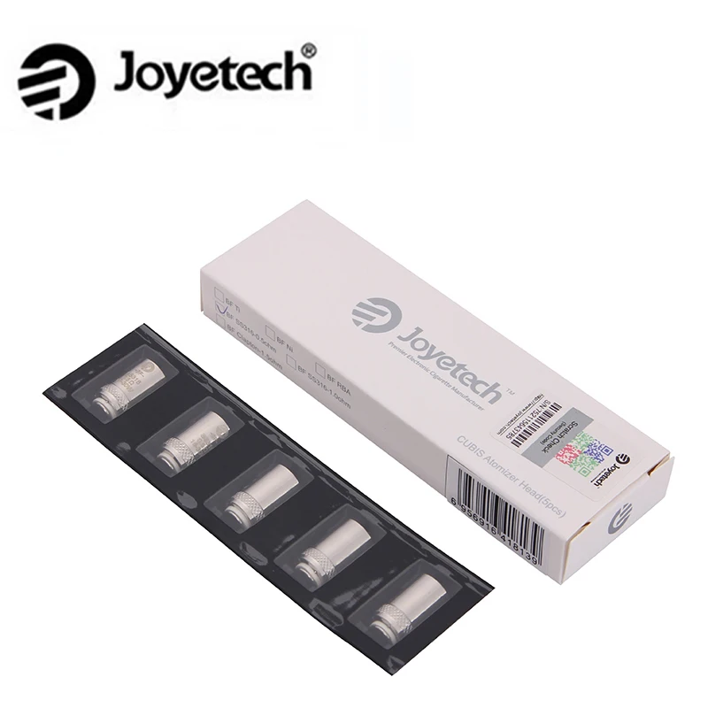 5 шт./лот Оригинал Joyetech Cubis Катушки BF SS316 0.5ohm 0.6ohm 1.0ohm Клэптон 1.5ohm Замена Голову для