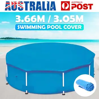 

Water Pool Cover Frame Swimming Pool Above Ground Cover 10/12 feet Swimming Pool Lid Anti Leaves Dust Cold Rain