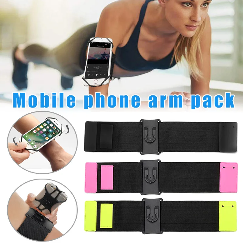 

360 Rotatable Sports Running Armband Mobile Phone Holder Forearm Wristband Bag NC99