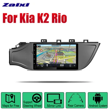 

ZaiXi Auto Player GPS Navigation For Kia K2 RIO 2017~2018 Car Android Multimedia System Screen Radio Stereo