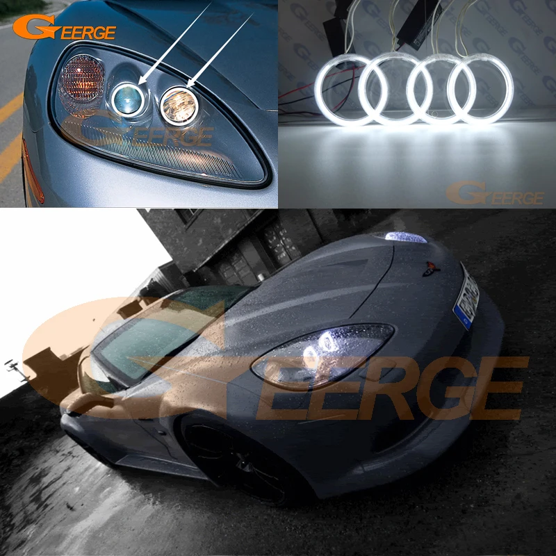 Для Chevrolet Corvette C6 2005 2013 отличный ультра яркий CCFL ангельские глазки Halo кольца