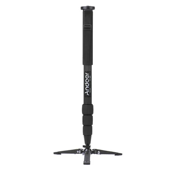 

Andoer TP-340C High Quality Portable Carbon Fiber Camera Monopod 34mm Larger Pipe Diameter with Three-Legged Supporting Stand