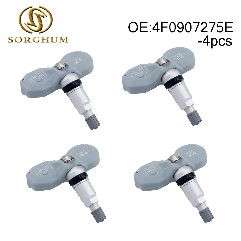

4PCS 4F0907275E TPMS Tire Pressure Sensor 315MHz Fits For Audi For Porsche Bentley For Lamborghini Cayenne A6L A8 Q7 R8 RS7