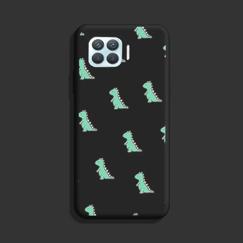 Dinosaur TPU Soft Shell For OPPO F17 Pro A93 4G Case Silicone Personality Tide Case For OPPO Reno 4 Lite Case Cute Fundas oppo flip cover Cases For OPPO