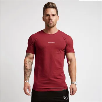 

Summer men's T-shirt Short-sleeved T-shirt fitness shirt