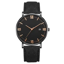 

Temperament Roman Numeral Scale PU Strap Watches Jewelry Accessories 2021