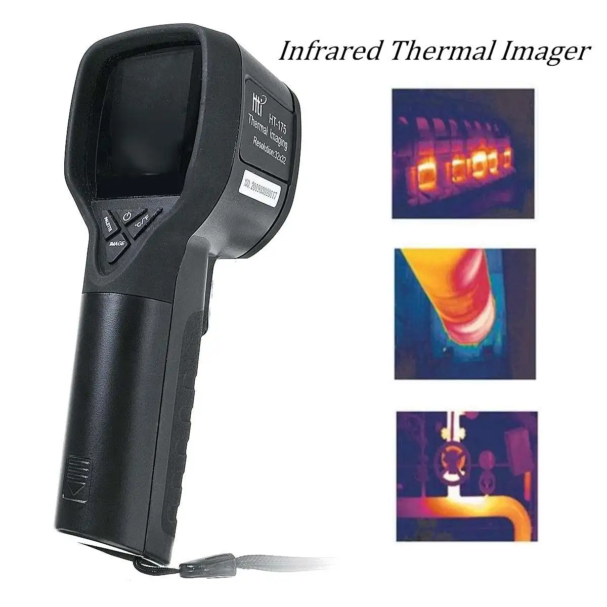 

Thermometer Handheld IR Thermal Imaging Camera IR Infrared Thermal Imager Digital Display 1089P High Infrared Image Resolution