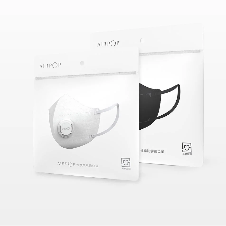2 шт. Mijia AirPOP маска портативная PM2.5 анти-Дымчатая маска Регулируемая Ушная подвесная Анти-пыль анти-загрязнения маска для лица для Xiaomi маска