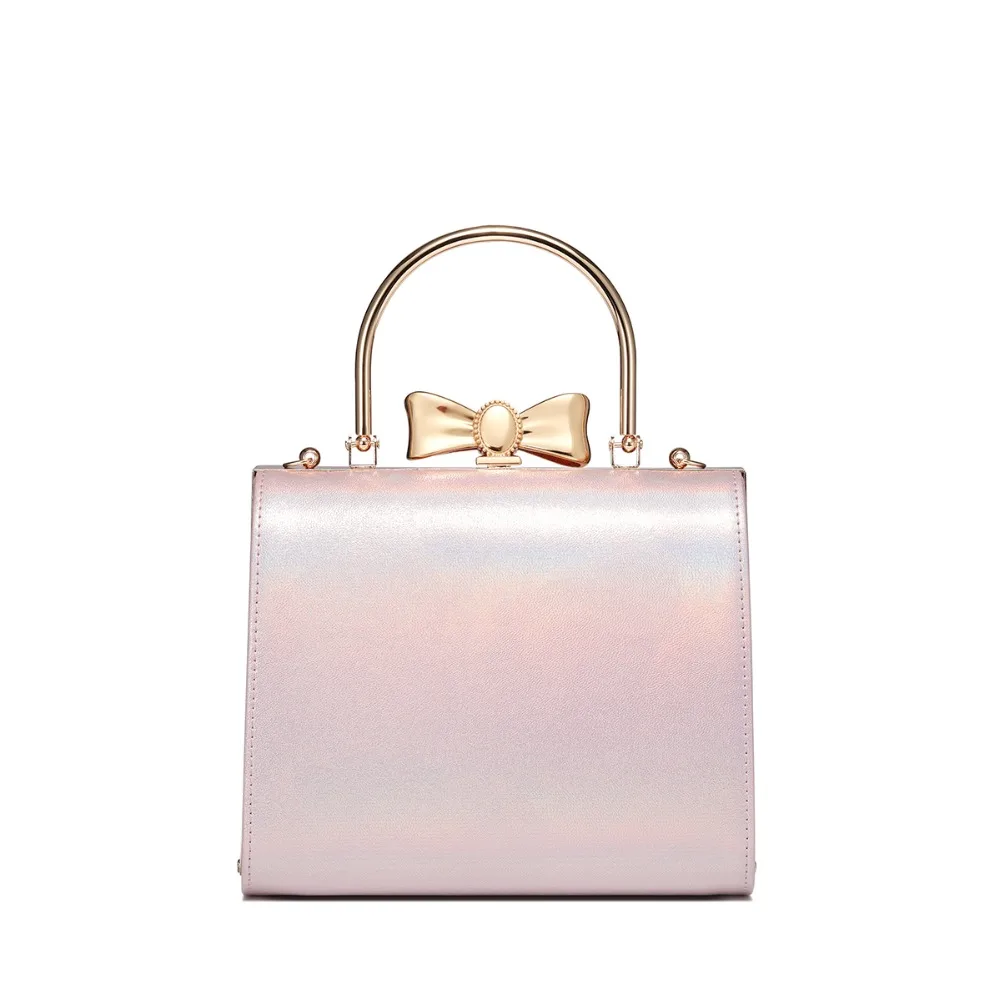 JUST STAR женские Сумки из искусственной кожи Дамская мода цепи лук плечо Tote кошелек
