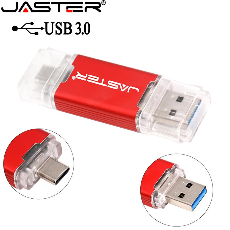 USB 3 0 флеш накопитель JASTER Type C 16 ГБ 32 4 8 64 128 ГБ|USB флэш-накопители| |